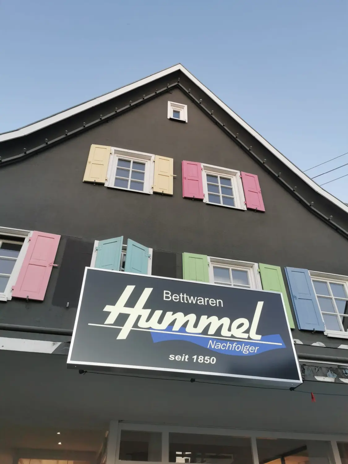 Waschmaschine von Bettwaren Hummel Nachfolger seit 1850